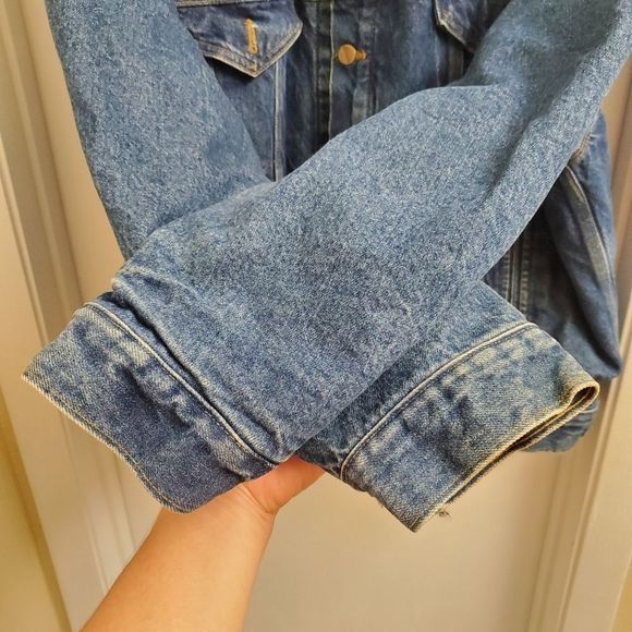 🤩Rare Vintage carhartt blanket lined denim jacket size men's extra large - Picture 4 of 7